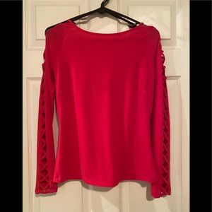 Bebe dressy pink shirt